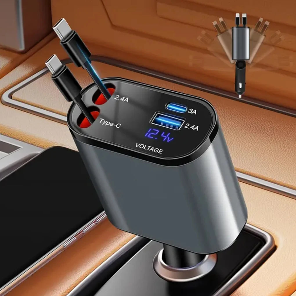 Intelligent Car Charger Usb C Super Fast Charger for Car Phone Smart System for Car Car Fast Charger