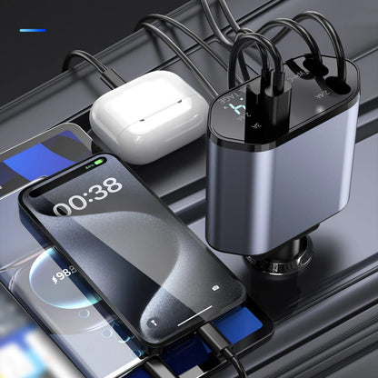 Intelligent Car Charger Usb C Super Fast Charger for Car Phone Smart System for Car Car Fast Charger